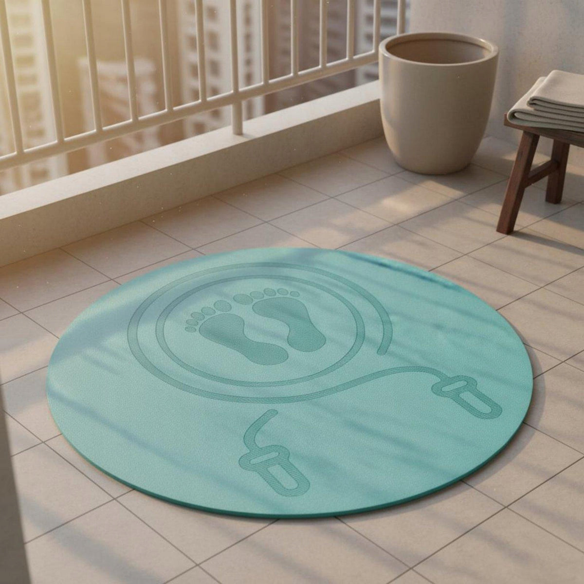 Anti Slip Exercise Pad Non Slip Exercise Equipment Mat Pink 60x60x0.8cm Packaging status original