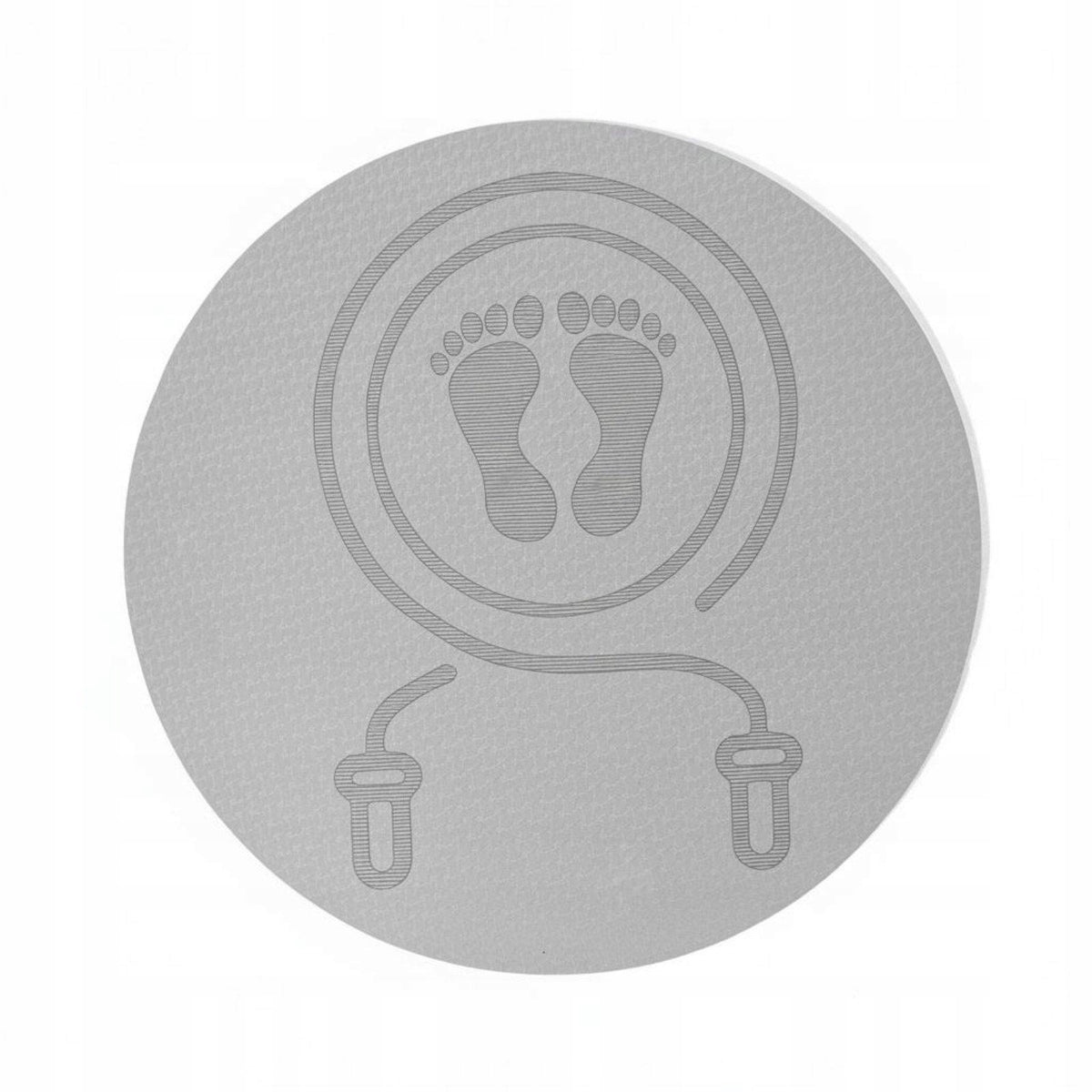 Anti Slip Exercise Pad TPE Non Slip Surface Jump Rope Mat Gray 60x60x0.6cm