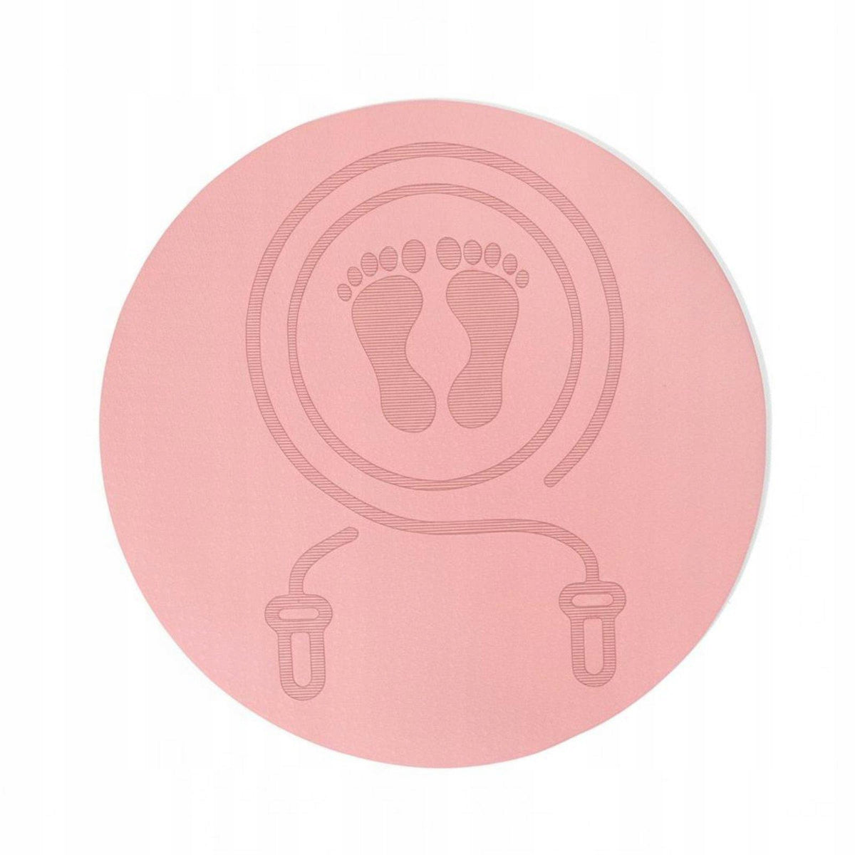 Anti Slip Exercise Pad TPE Non Slip Surface Jump Rope Mat Pink 60x60x0.6cm