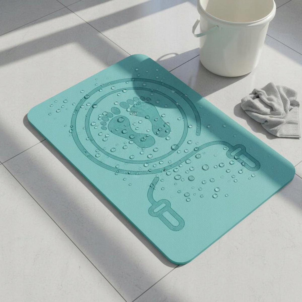 Anti Slip Floor Pad Folding Exercise Mat Professional Non slip Blue 8MM Packaging status original
