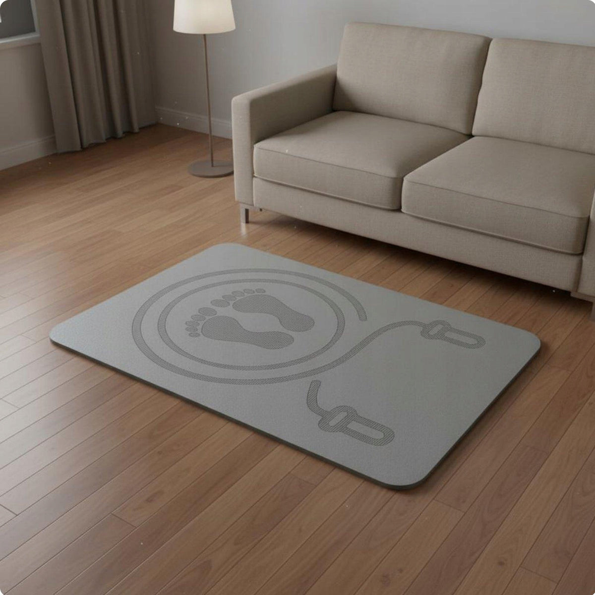 Anti Slip Floor Pad Folding Exercise Mat Professional Non slip Gray 20MM