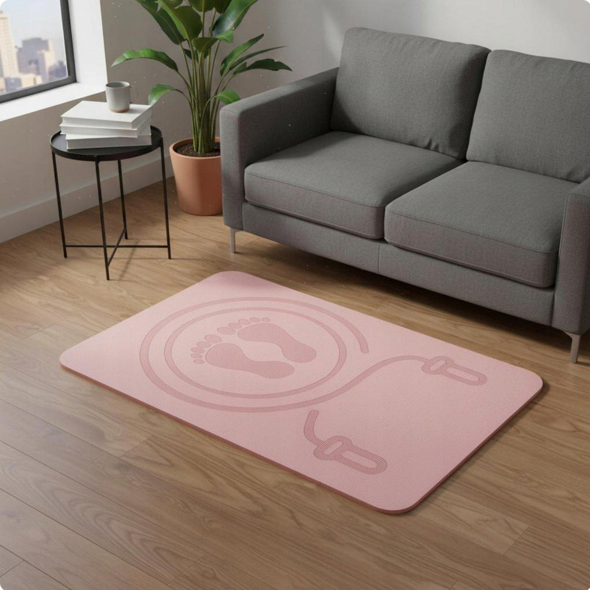 Anti Slip Floor Pad Folding Exercise Mat Professional Non slip Pink 15MM