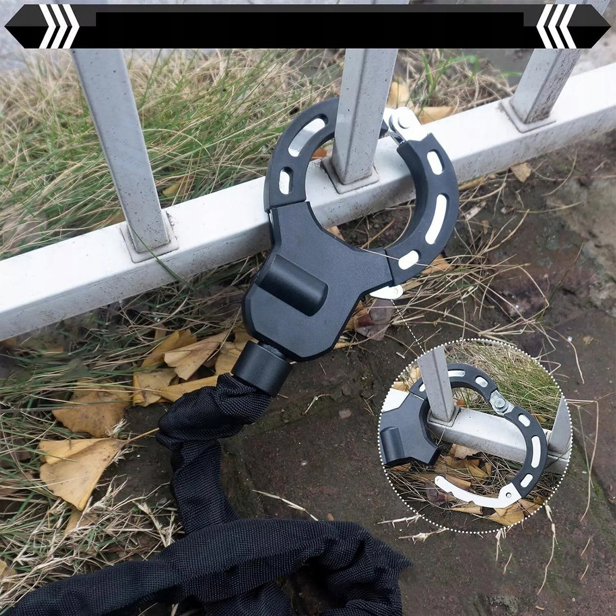 Anti-Theft Lock Chain for Electric Scooter+3Keys Length 90 cm