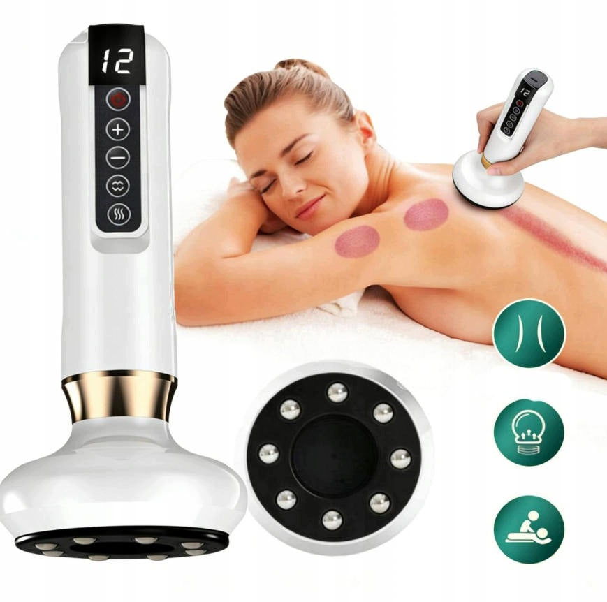Anti-cellulite massager with Chinese bubble function Humanas DermaSmooth white