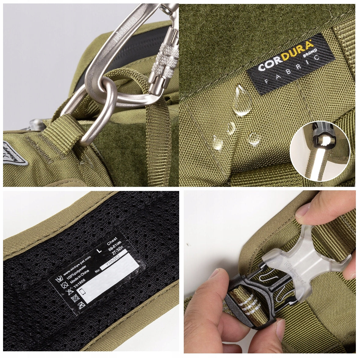 Anti-escape Harness Winhyepet L dog backpack Kind escape-proof harness