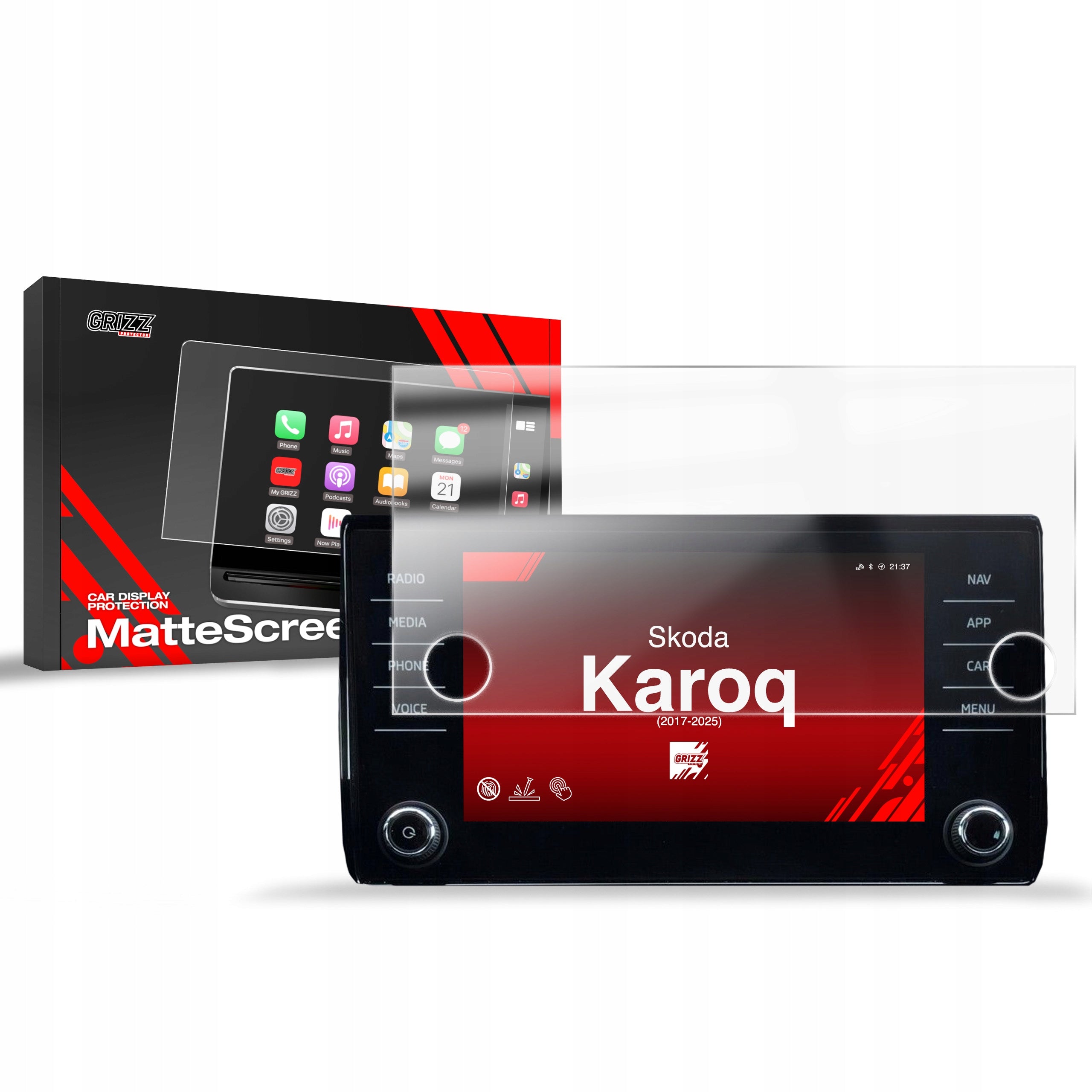 Anti-imprint film for Skoda Karoq 8" Bolero (2017-2025)