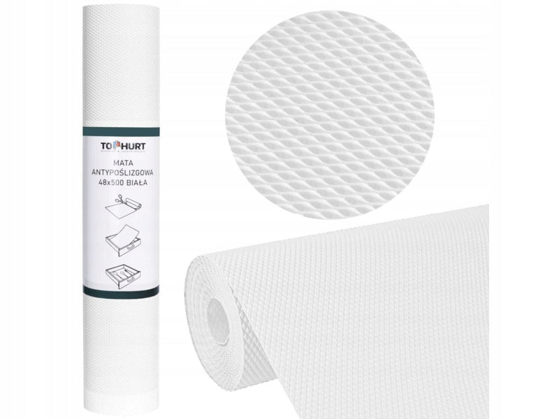 Anti-slip mat GOCKOWIAK Balve 48 x 500 cm White