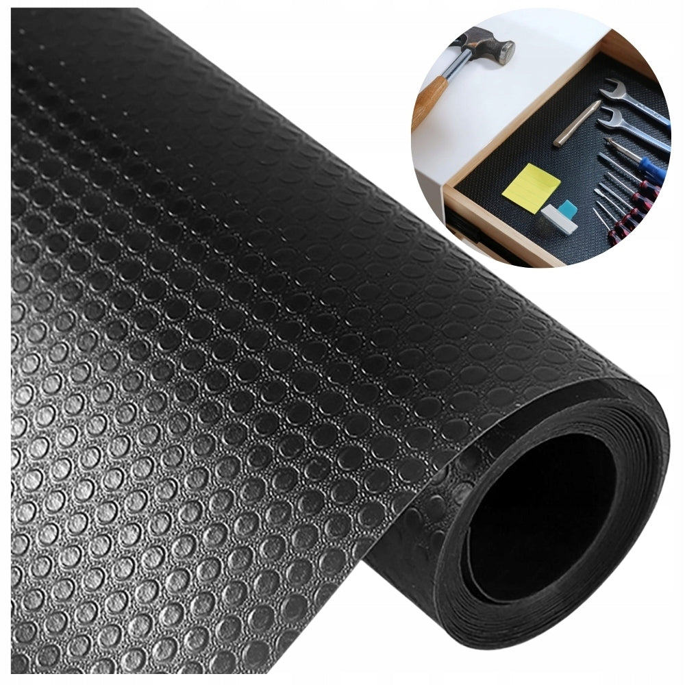 Anti-slip mat black 500x50cm thick and flexible for garage tool Length 500 cm