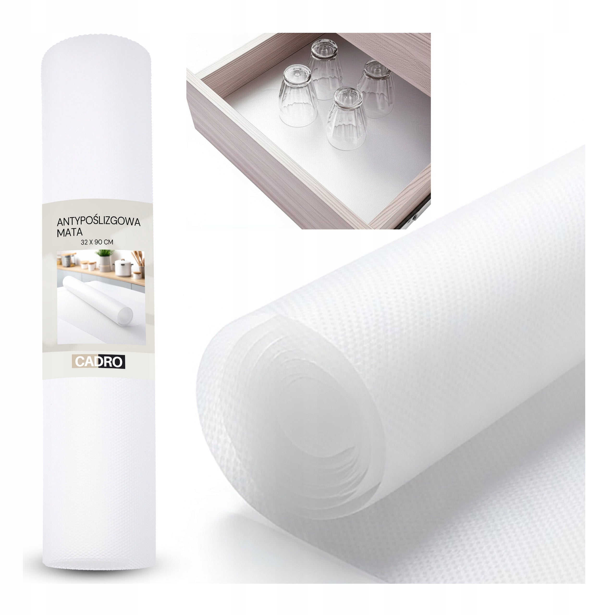 Anti-slip mat for cabinet drawers 32x90 cm protective pad