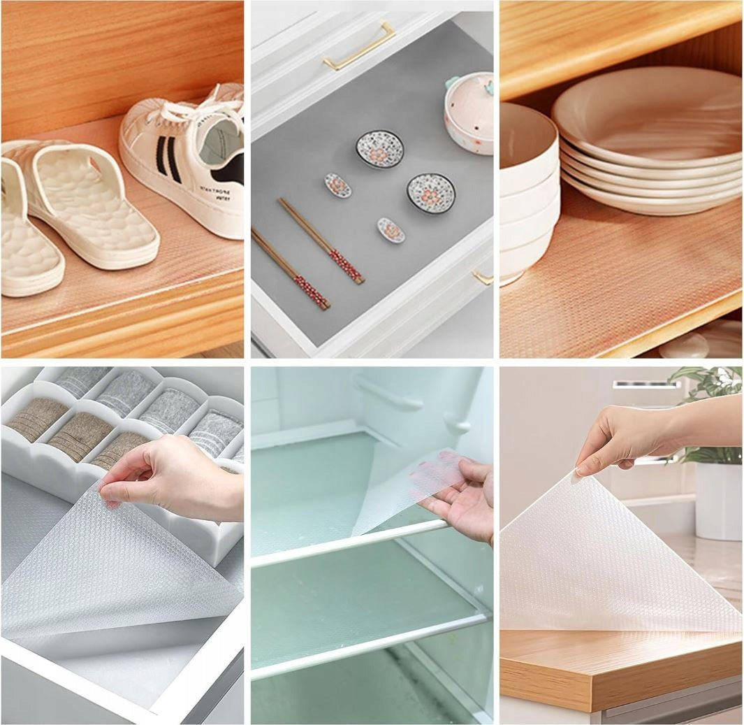 Anti-slip mat for cabinet drawers LARGE roll 50x500cm transparent Brand Bedomi