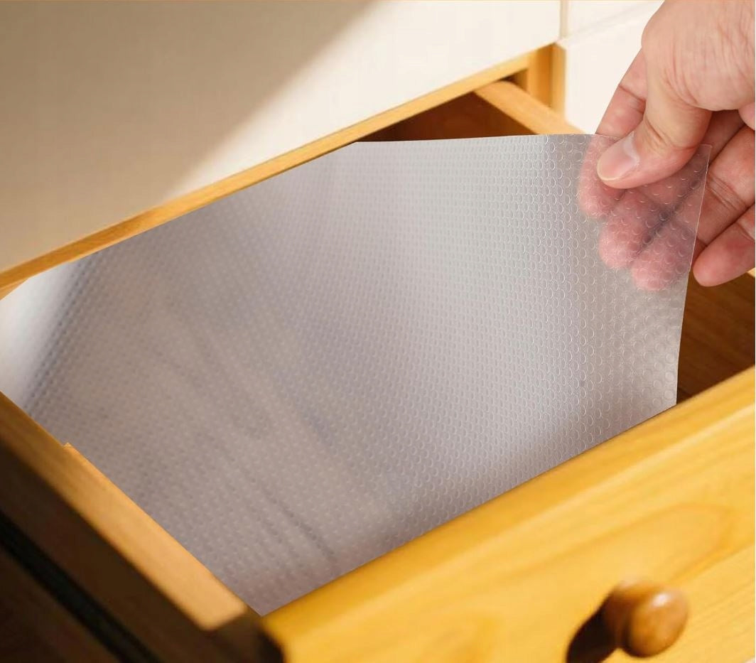 Anti-slip mat for cabinet drawers LARGE roll 50x500cm transparent Product width 50 cm