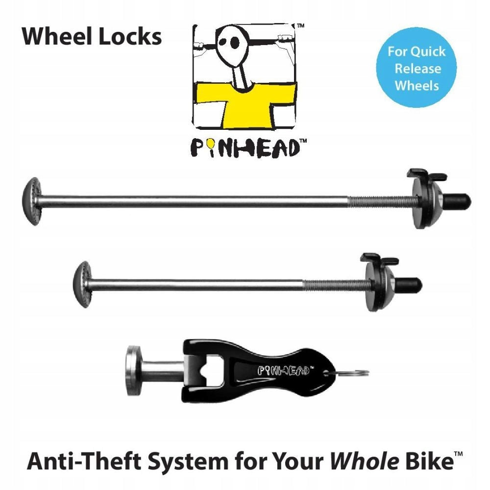 Anti-theft axles front + rear size QR standard Pinhead