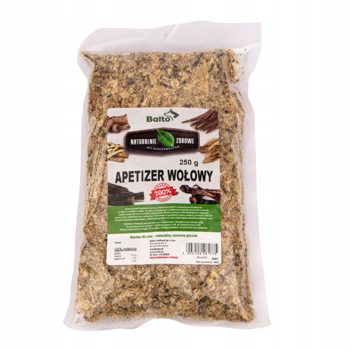 Apetizer BEEF FOR DOGS DRIED TREAT 250g