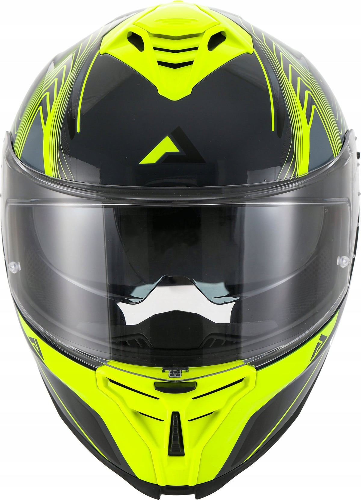 Apex FI200 Madrid Integral Motorcycle Helmet, Size M, Grey-Yellow EAN (GTIN) 6438235274004