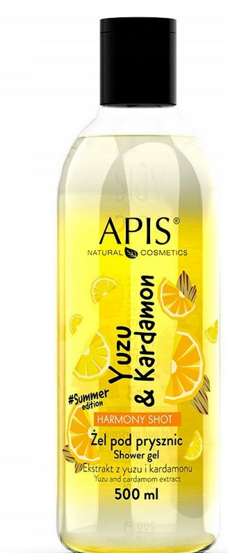 Duschgel Apis Harmony Shot Yuzu und Kardamom, 500 ml 
