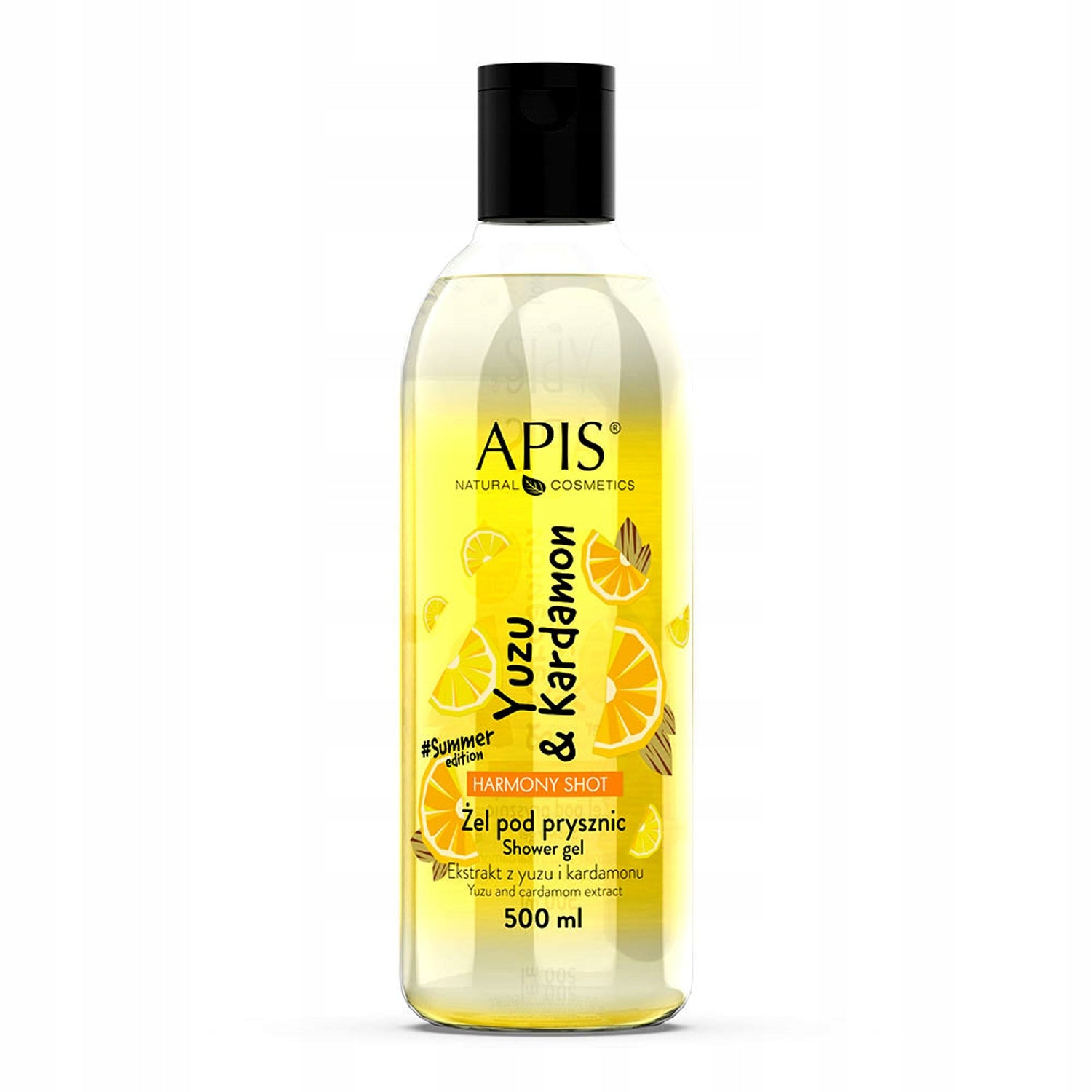 Duschgel Apis Harmony Shot Yuzu und Kardamom, 500 ml 