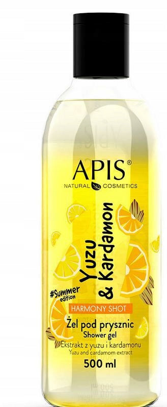 Duschgel Apis Harmony Shot Yuzu und Kardamom, 500 ml 