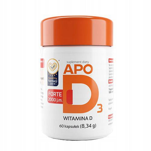 ApoD3 Forte 2000 IU- for muscle resistance 60 capsules
