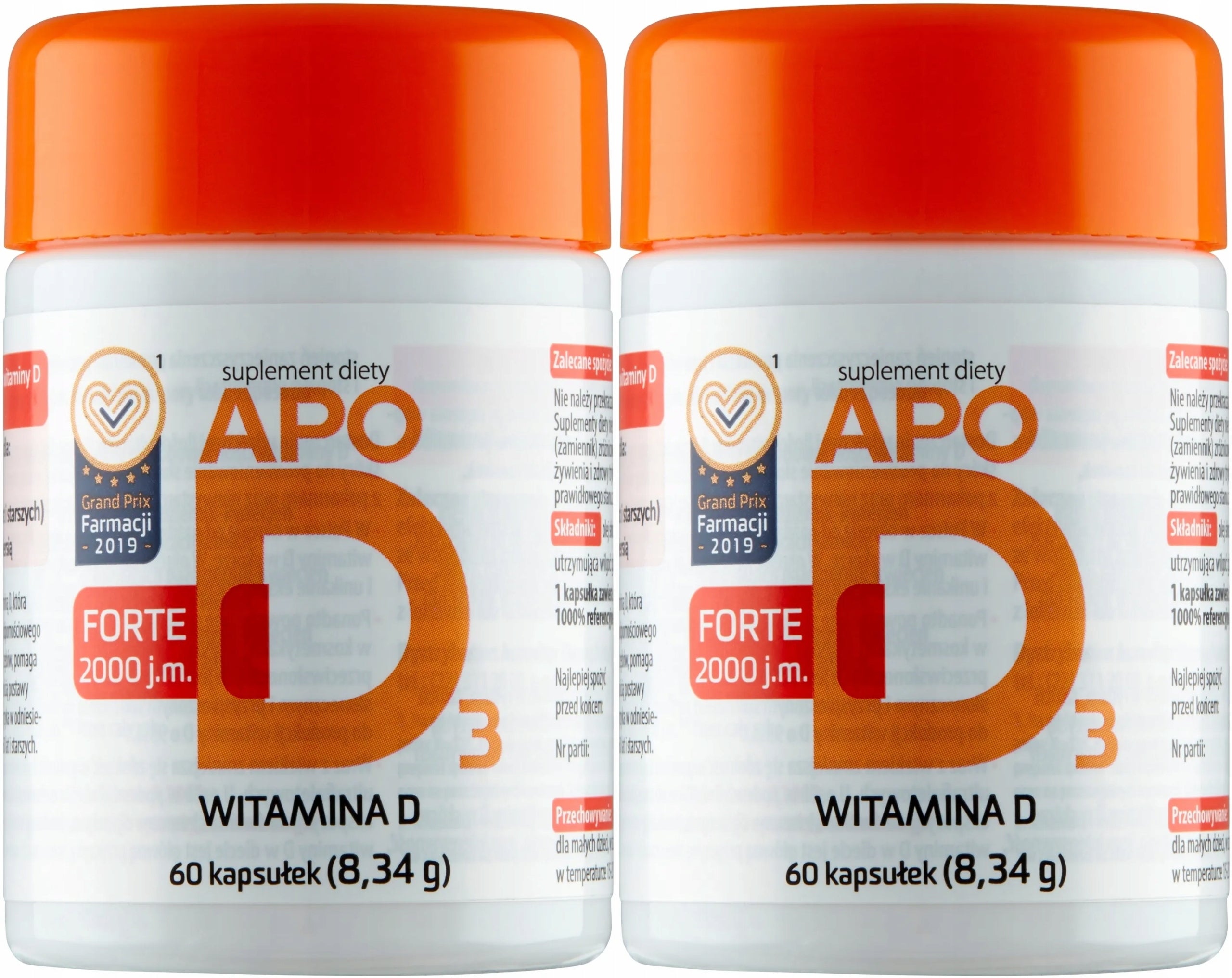 ApoD3 Forte Vitamin D3 2000 Resistance 60 capsules