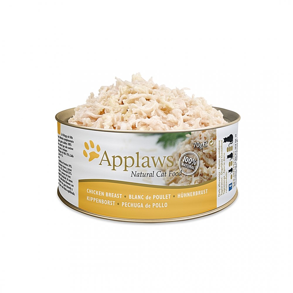Applaws CHICKEN fillet with broth BROTH for cat SET 6x70g Brand Applaws