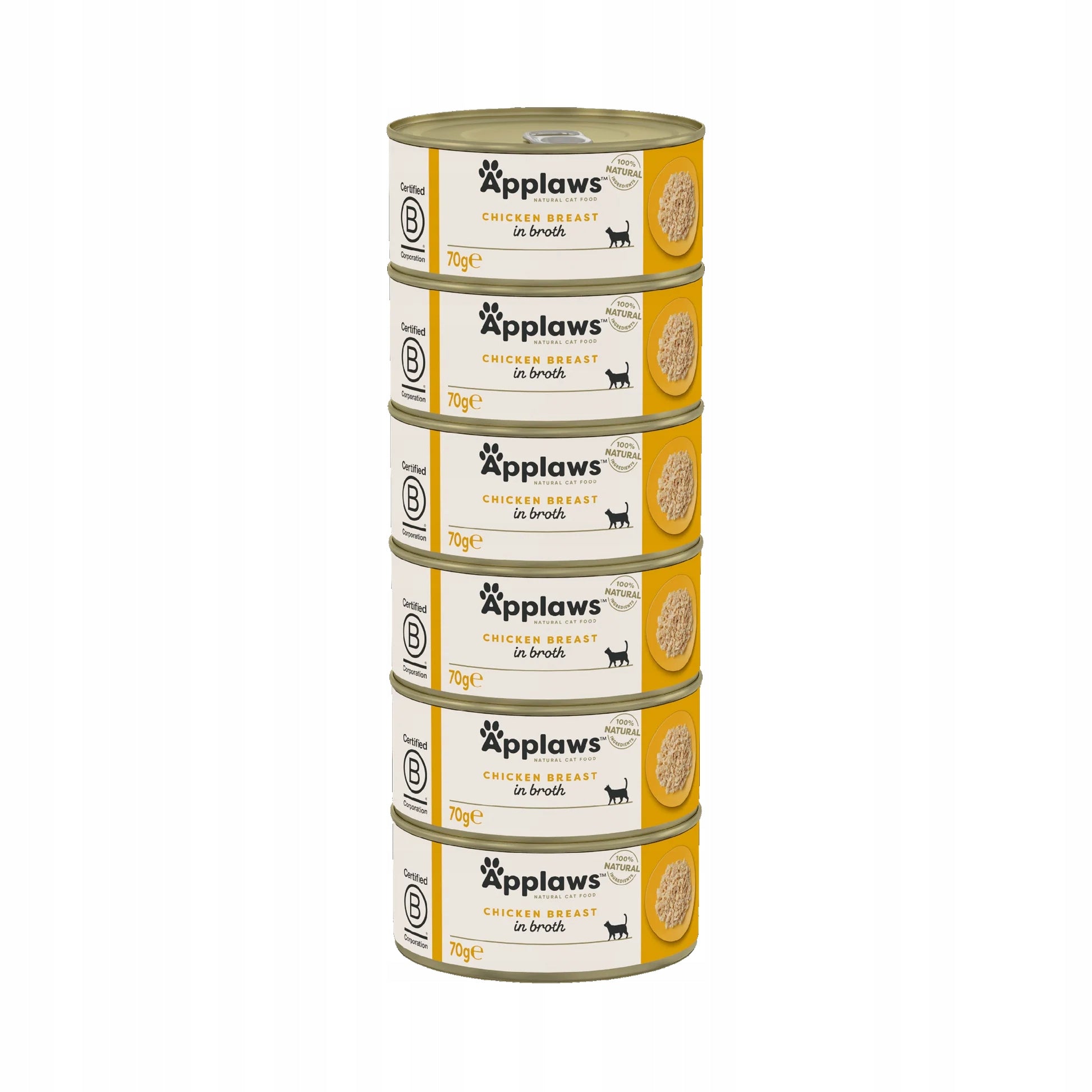 Applaws CHICKEN fillet with broth BROTH for cat SET 6x70g
