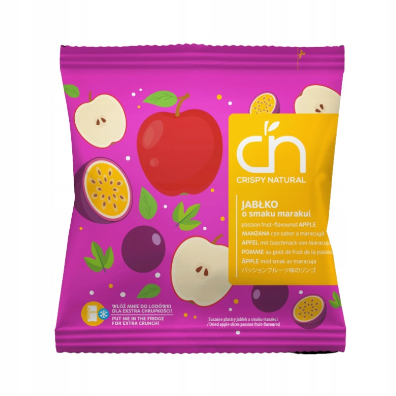 Apple Chips with Passionfruit Flavour Crispy Natural Dried Fruit 18g