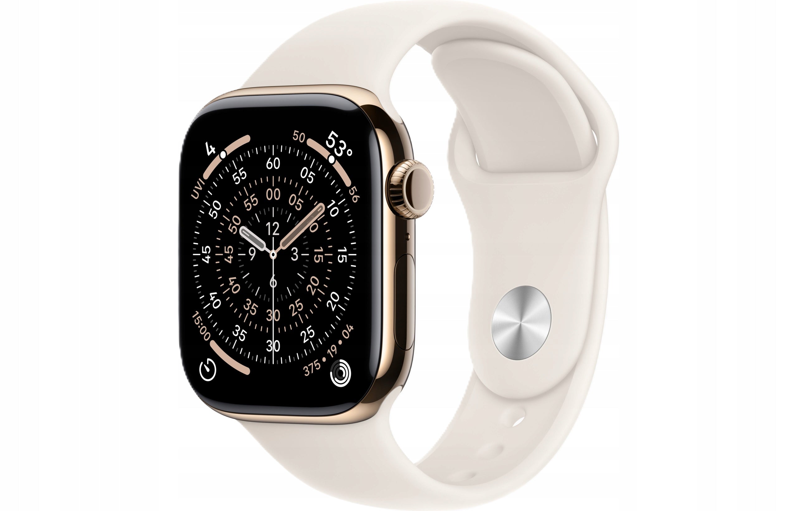 Apple Watch 42mm | Titan Gold + Starlight Sport Band M/L, GPS+cellular