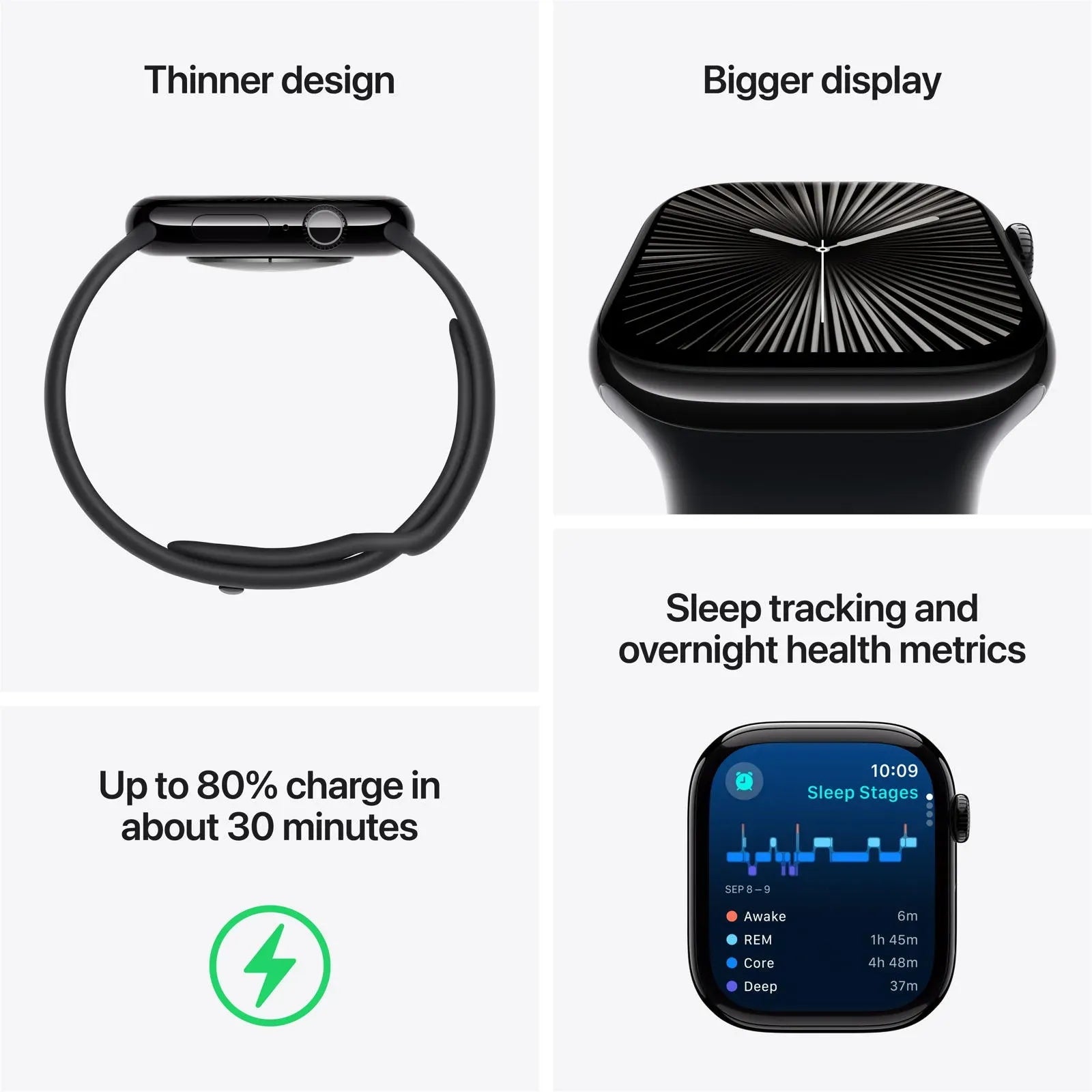 Apple Watch Series 10 (2024) GPS + Cellular 46 mm aluminium case Silver Packaging status original