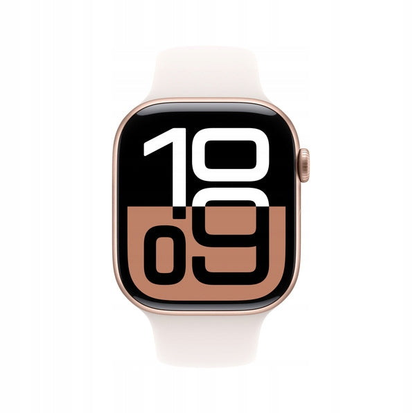 Apple Watch Series 10, GPS, 42mm | Rose Gold Case with Light Blush Band (M/L) Batteries included yes
