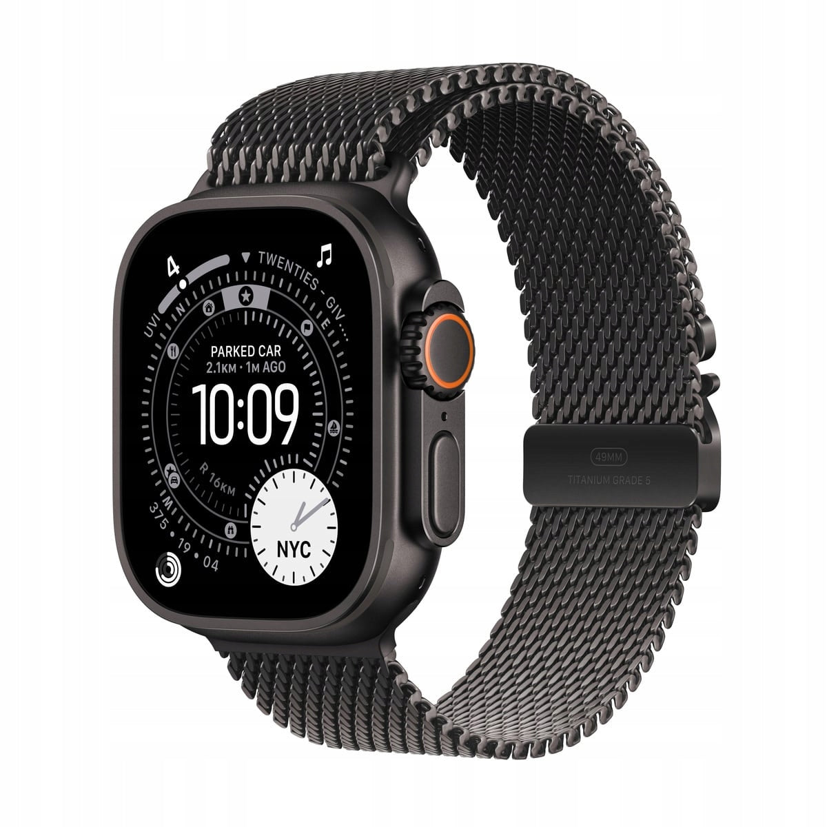 Apple Watch Ultra 3 49mm Black (Black Milanese Strap M)
