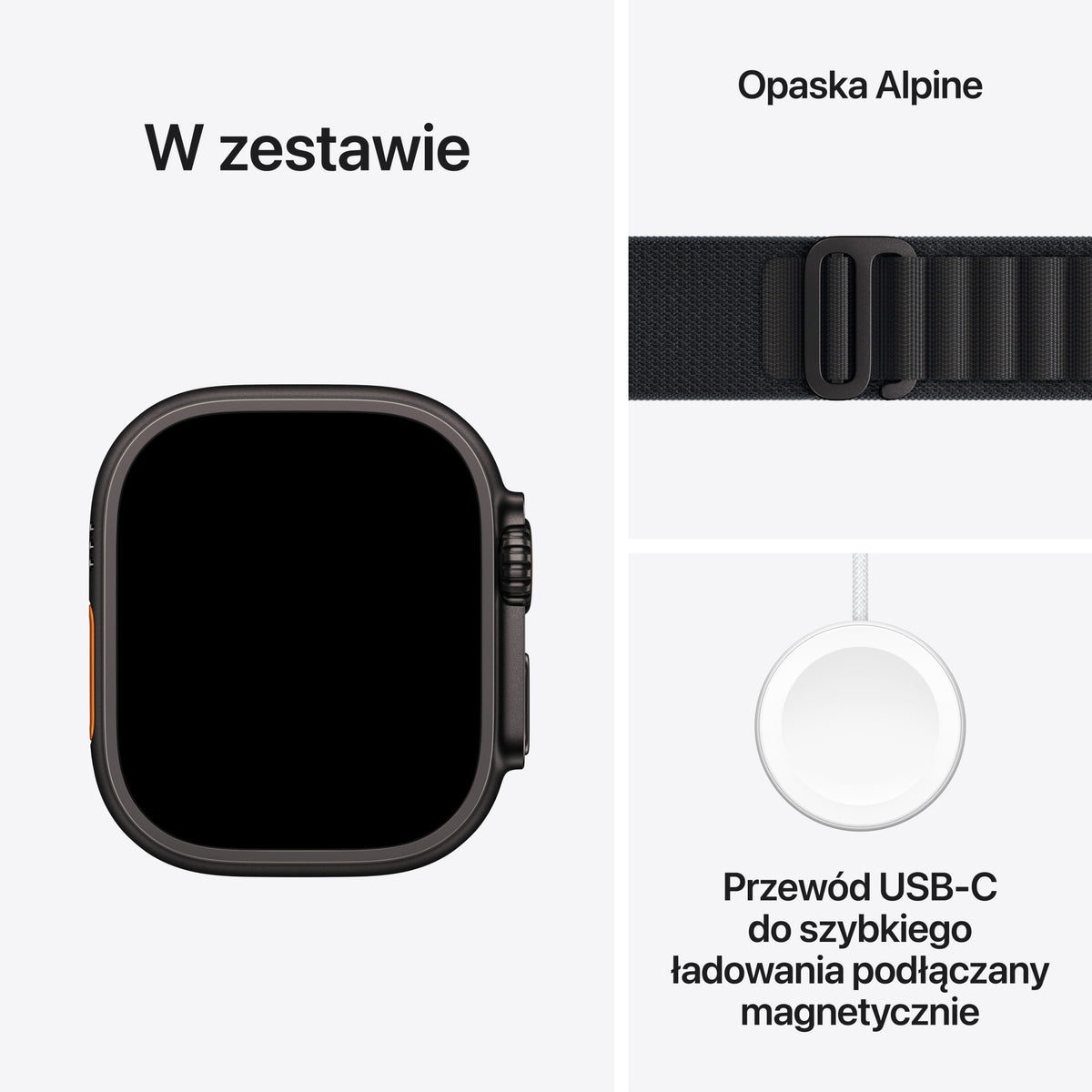 Apple Watch Ultra 3 GPS + Cellular 49mm Black Case with Black Alpine S Manufacturer code MF0Q4QP/A