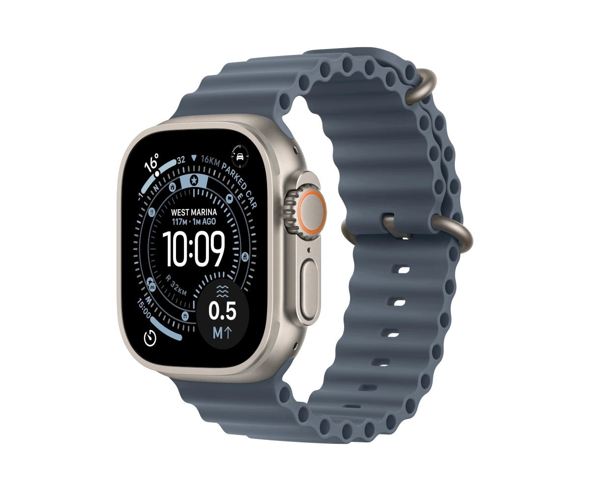 Apple Watch Ultra 3 GPS LTE 49mm Titanium Case Blue Ocean Strap