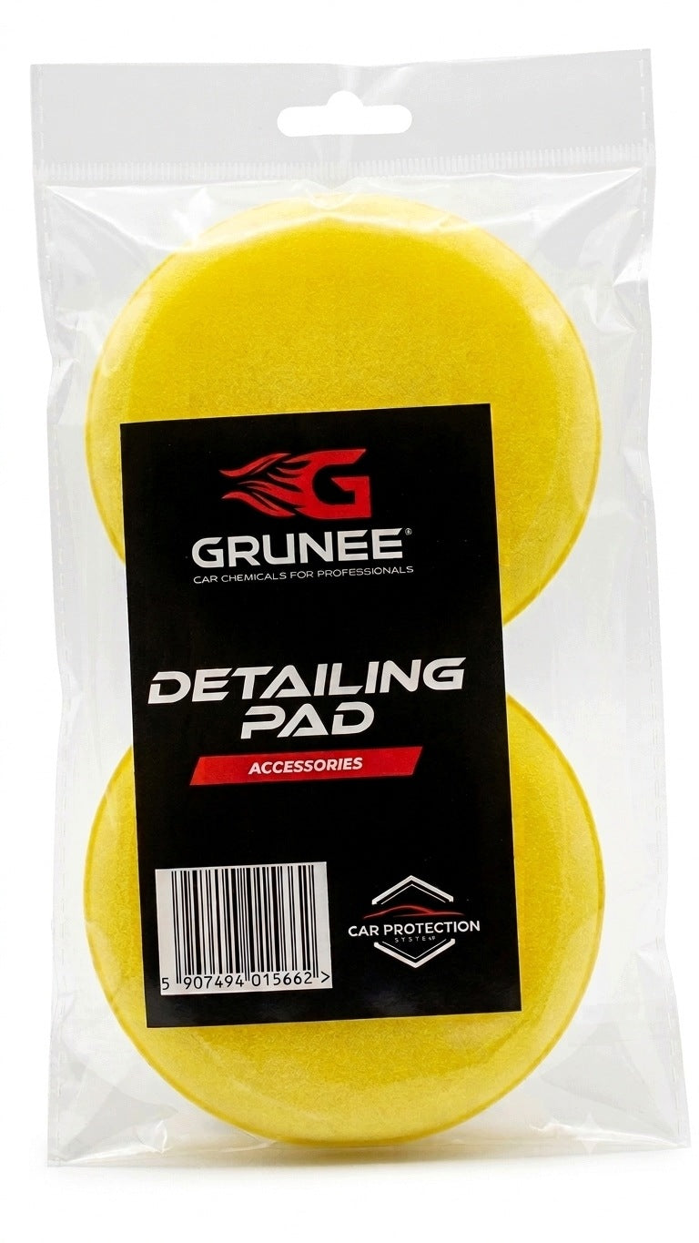 Applicator sponge for dressing waxes 10cm yellow soft 2pcs