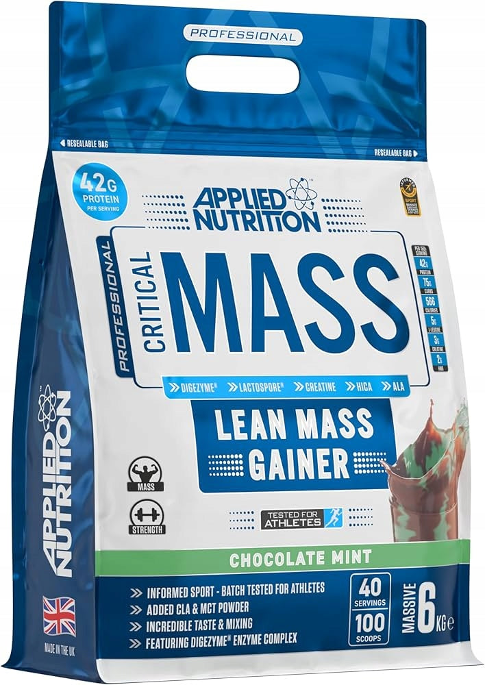 Applied Critical Mass Professional 6000g Gainer Creatine Carbs Protein