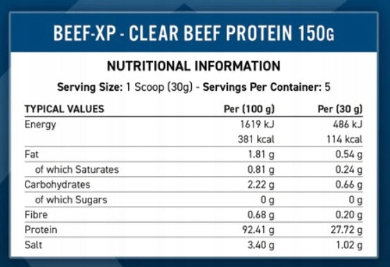 Applied Nutrition Beef Protein Beef-XP Forest Fruit Powder 1800g Packaging status original