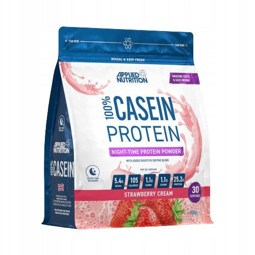 Applied Nutrition Casein Protein100% Strawberry Cream 900g
