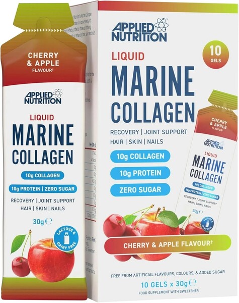 Applied Nutrition - Liquid Marine Collagen, Cherry & Apple - 10 x 30g