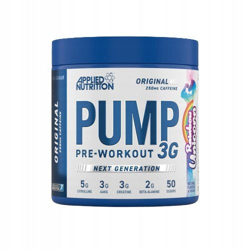Applied Nutrition - Pump 3G Pre-Workout, Rainbow Unicorn, Powder, 375g