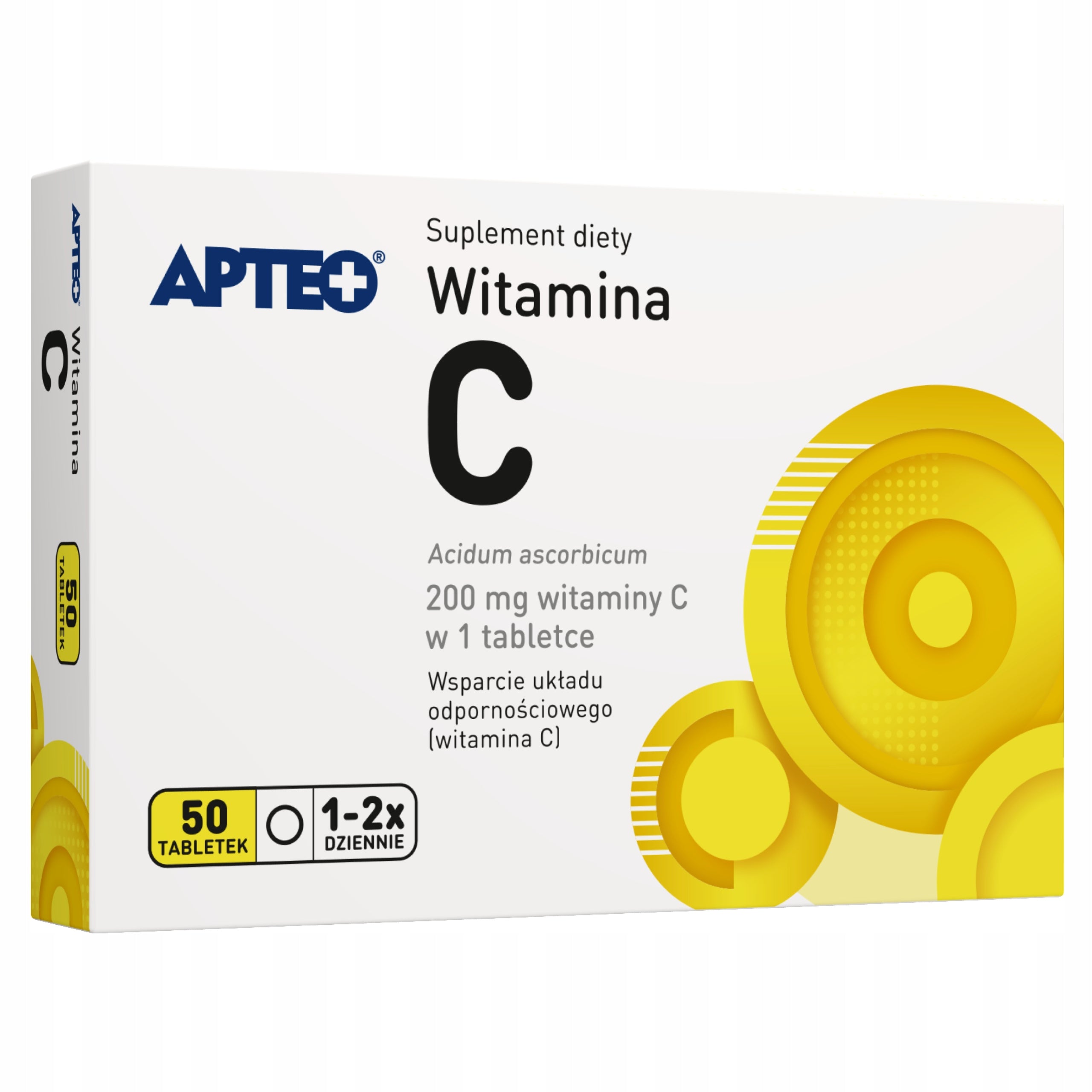 Apteo Vitamin C 200 mg 50 tablets