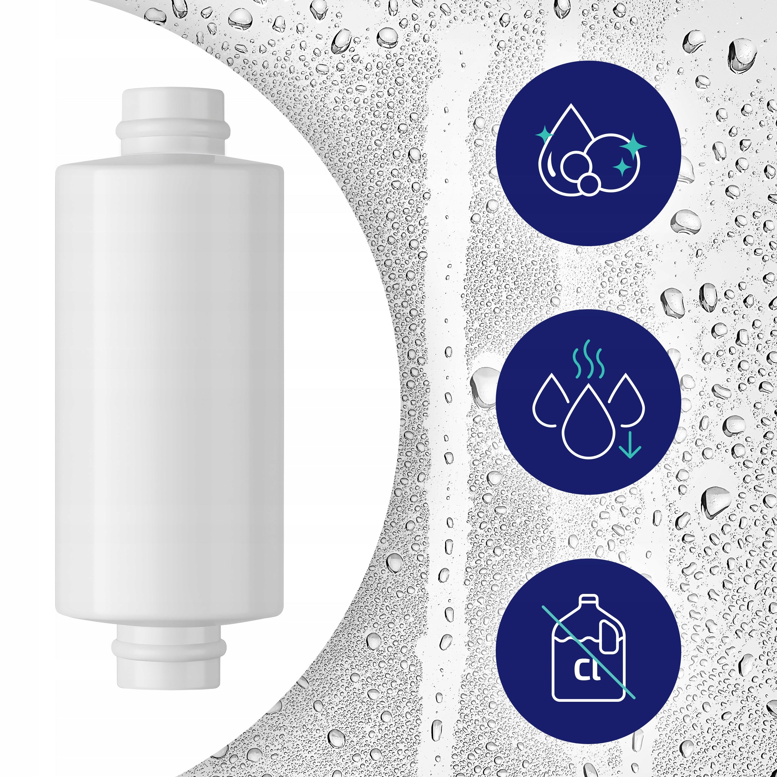 AquaFloow replacement cartridge for shower filter - stock of 3 pieces per year Packaging status original