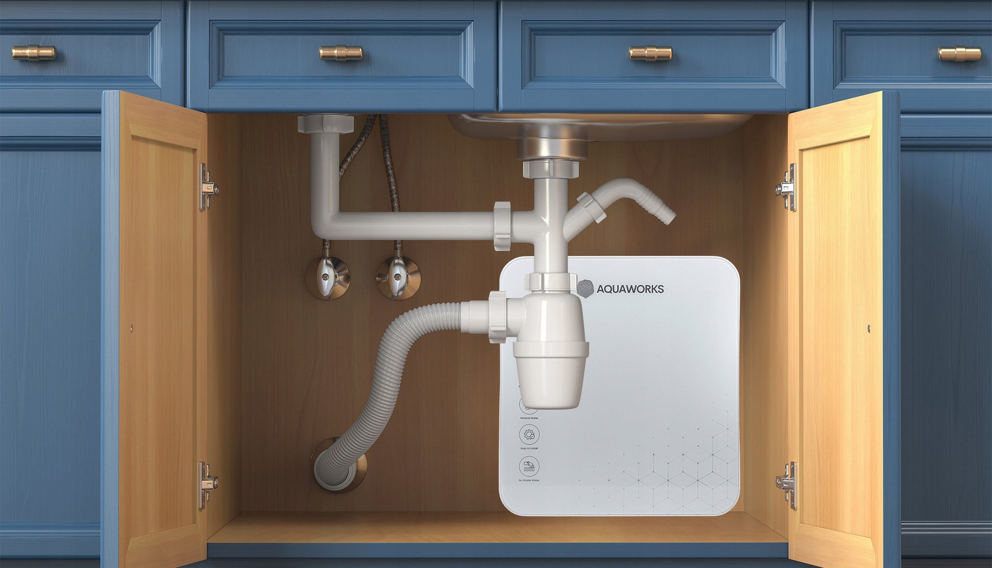 AquaWorks Complete Water Filter with 3-Way Battery, 5-Stage System Manufacturer code AW-U5-1