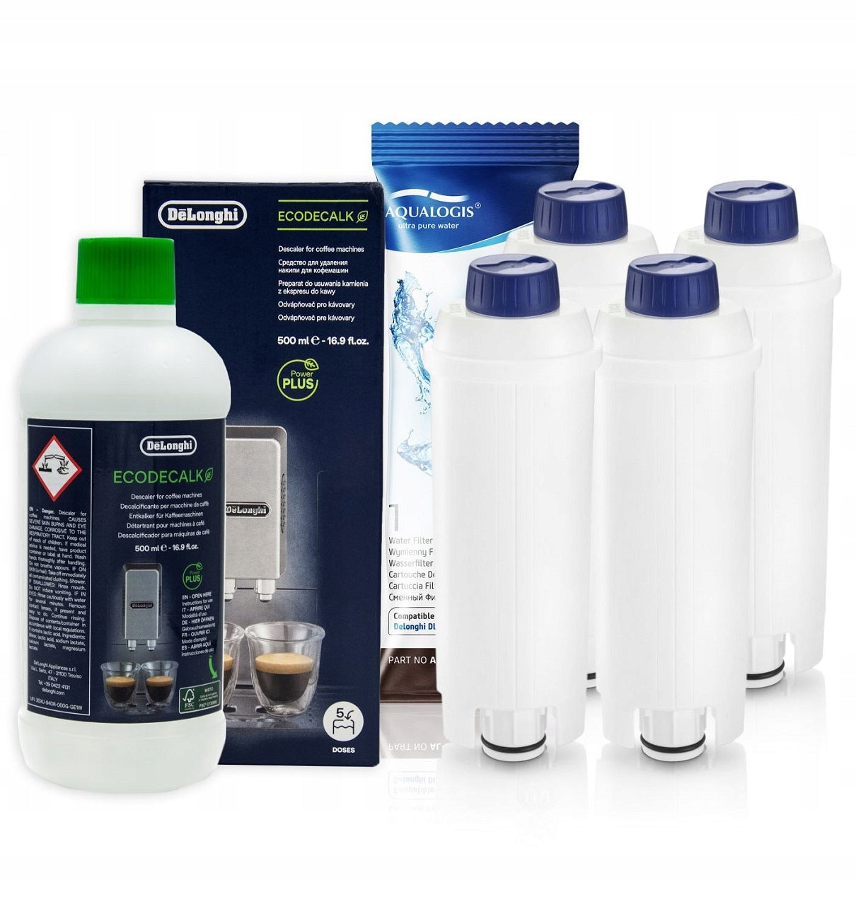 Aqualogis AL-S002 + EcoDecalk Delonghi 500ml Packaging status original