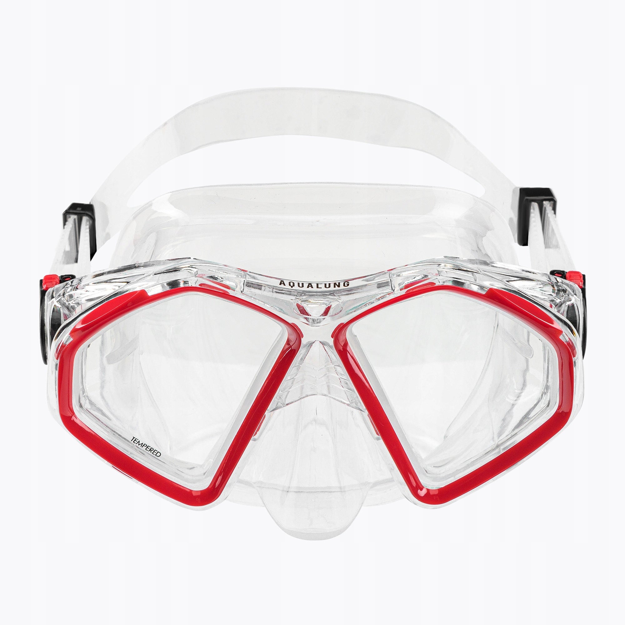 Aqualung Hawkeye snorkeling mask transparent/red OS Manufacturer code MS5570006