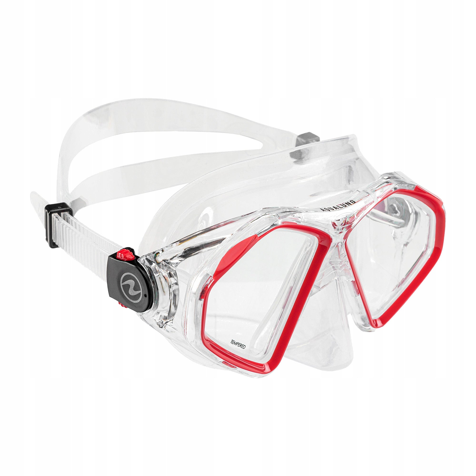 Aqualung Hawkeye snorkeling mask transparent/red OS