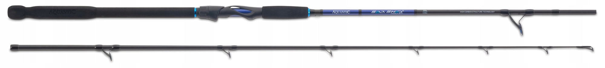 Aquantic Sea Fishing Rod Salt Shad 2 Halibut Spin 2,25m to 220g