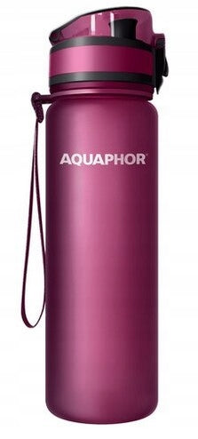Aquaphor City Filter Bottle 0,5l Burgundy + Filter