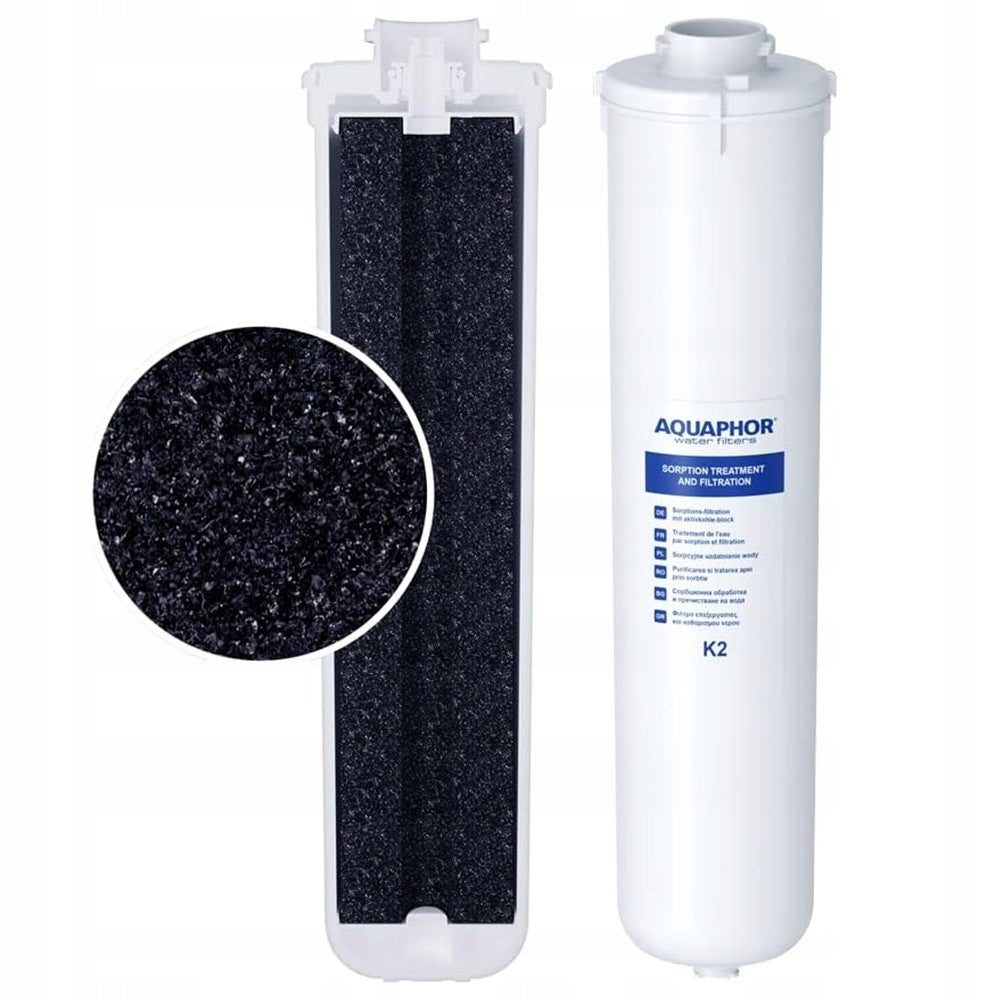 Aquaphor Replacement FILTER Carbon Cartridge K2 for SINK Filters Carbon Block Brand Aquaphor