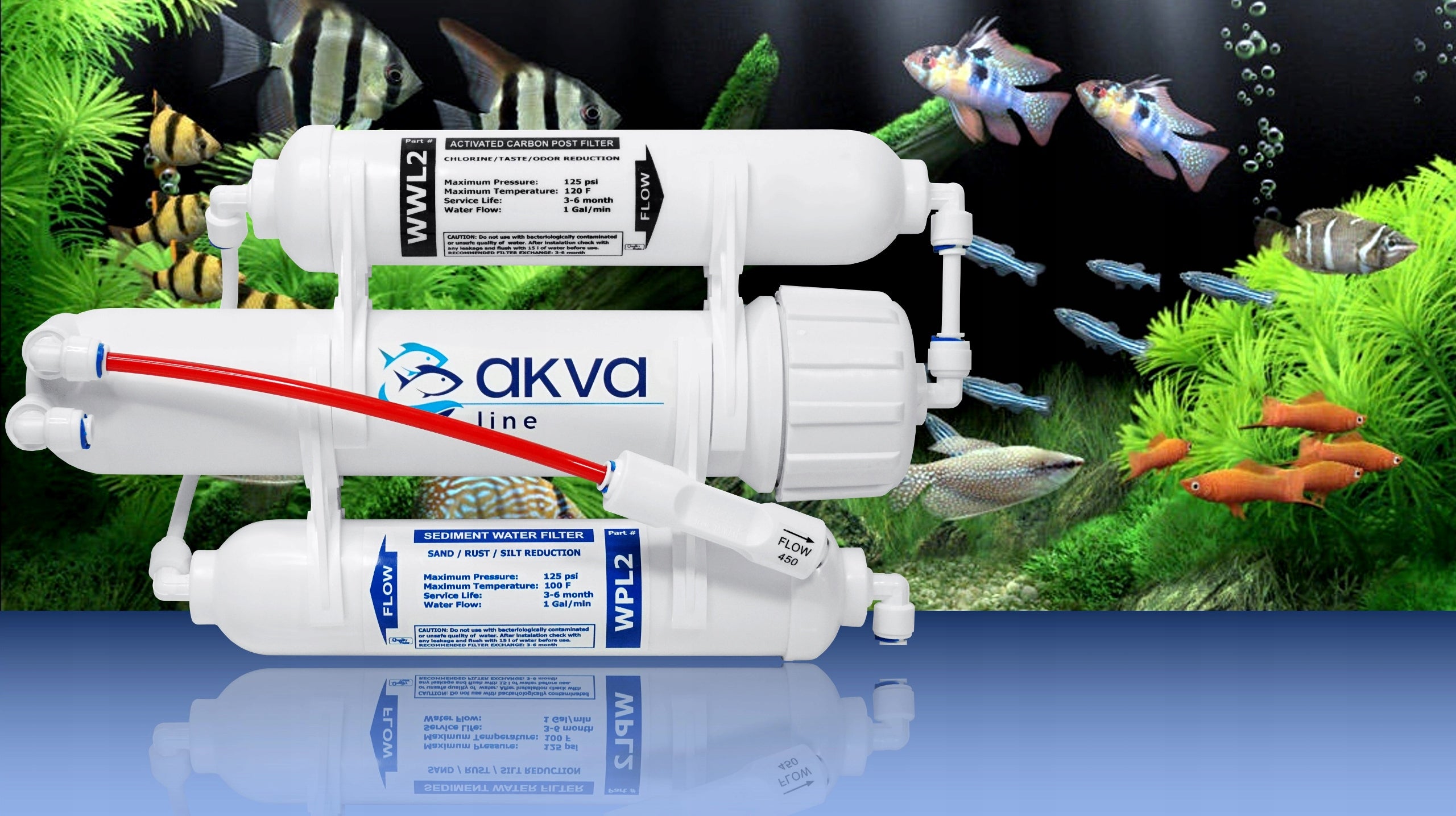 Aquarium Water Filter RO3 VONTRON Outdoor Osmosis RO for Aquarium for FISH Packaging status original