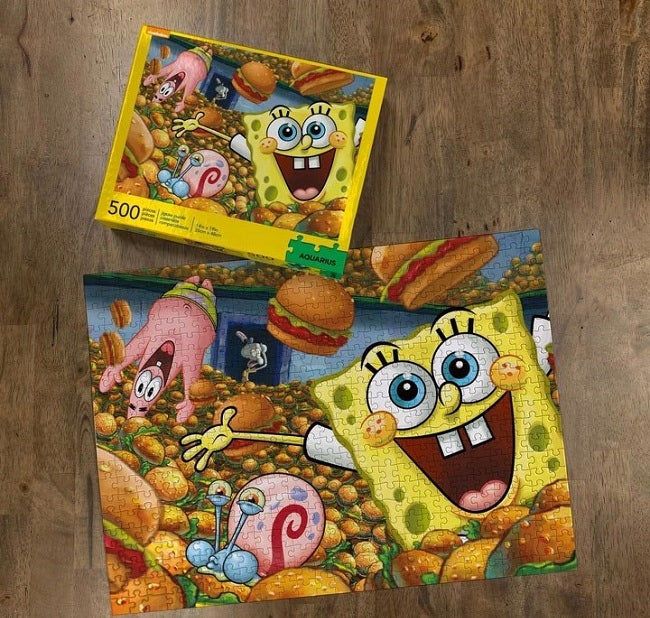 Puzzle Nickelodeon Spongebob Krabbenburger, 500 d. 