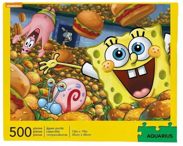 Puzzle Nickelodeon Spongebob Krabbenburger, 500 d. 